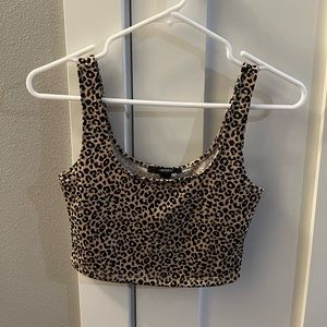Cheetah print tank top